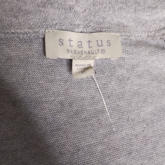 Status by Chenault Ombre Dip Dye Cardigan Sweater Grey Soft Knit Nordstrom Women - Picture 8 of 10